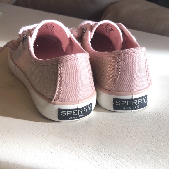 Sperry Topsider Seacoast Metallic Pink SneakerNWOT - Picture 4 of 4